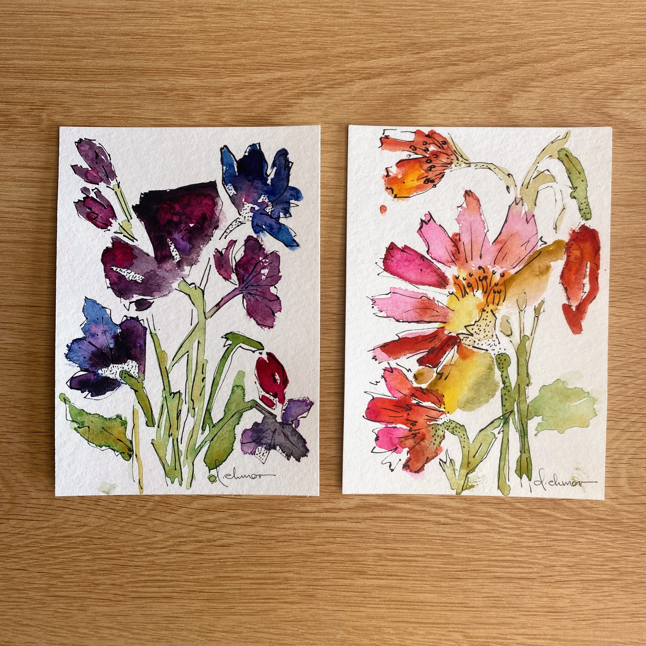Bold Blooms (Peachy) — Original Painting - Image 4