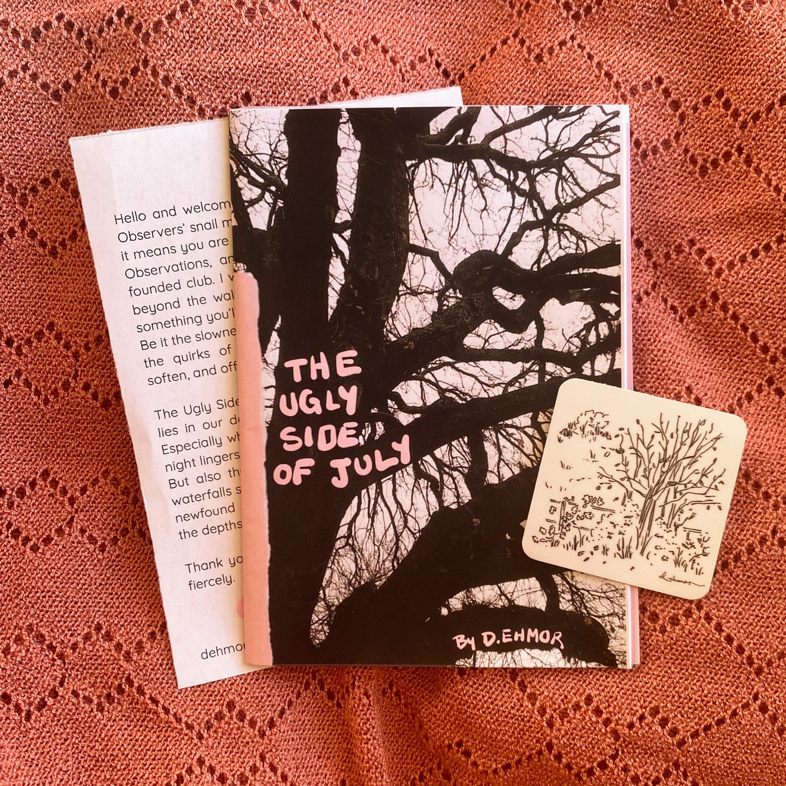 The Ugly Side of July — Zine & Sticker Set